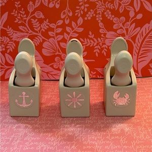 Three Martha Stewart paper punches